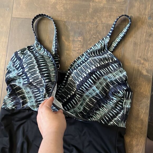 Dreamsuit Slimming Control Wrap One Piece Swimsuit Sz-16W - Picture 6 of 11